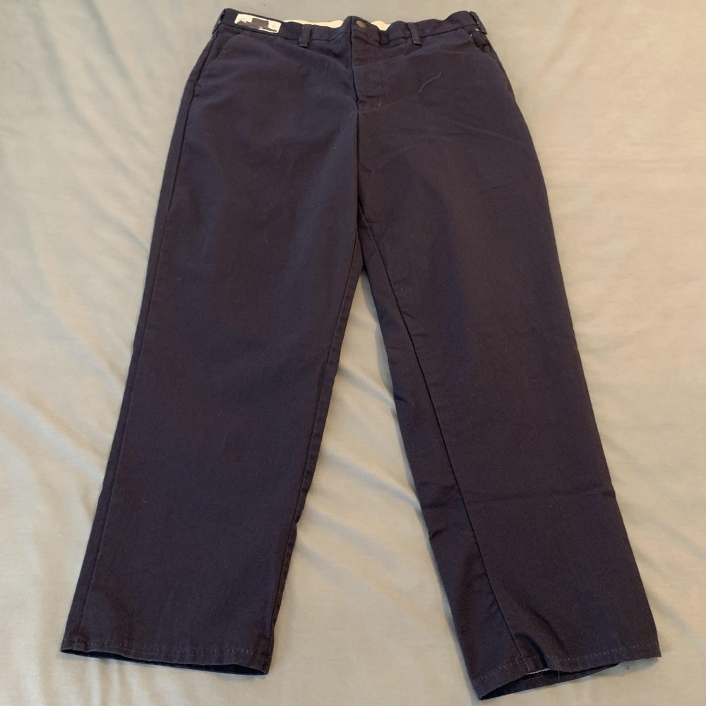 Steelguard Essentials FR Pants Mens 38x30 Navy Flame‎ Resistant Chino Workwear